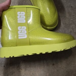 UGG Kids Neon Yellow Boots